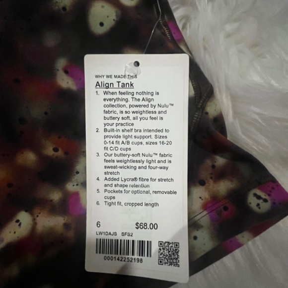 NWT Lululemon Align Tank Too size 6 - Picture 5 of 5